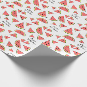 Watermelon Multi Happy Birthday wrapping paper