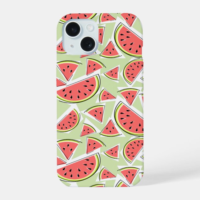 Watermelon Multi iPhone case green (Back)