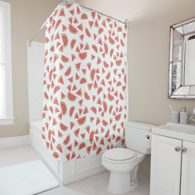 Watermelon Multi shower curtain (In Situ)