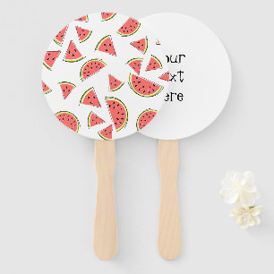 Watermelon Multi Text Hand Fan
