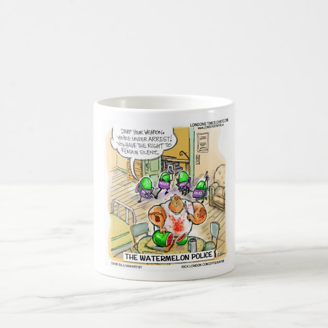 Watermelon Murder Funny Tees Mugs & Gifts (Center)