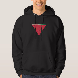 Watermelon on inverted red triangle resistance hoodie
