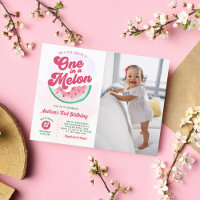 Watermelon One in a Melon Photo First Birthday