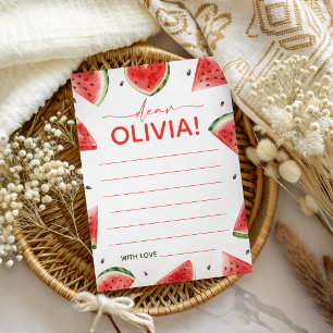 Watermelon One in a Melon Time Capsule Card