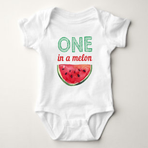 Watermelon One in Melon Cute Girl Boy Summer Baby Bodysuit