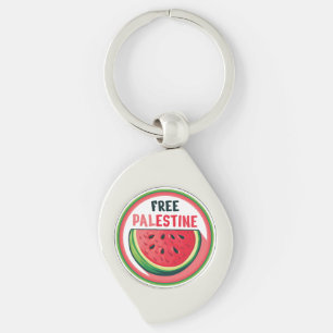 Watermelon Palestine Free Colorfull Key Ring