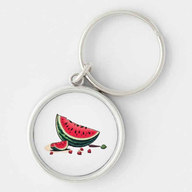 Watermelon Palestine Key Ring (Front)