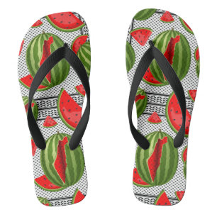 Watermelon Palestine Map Slice Jandals