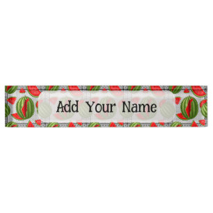 Watermelon Palestine Map Slice Nameplate