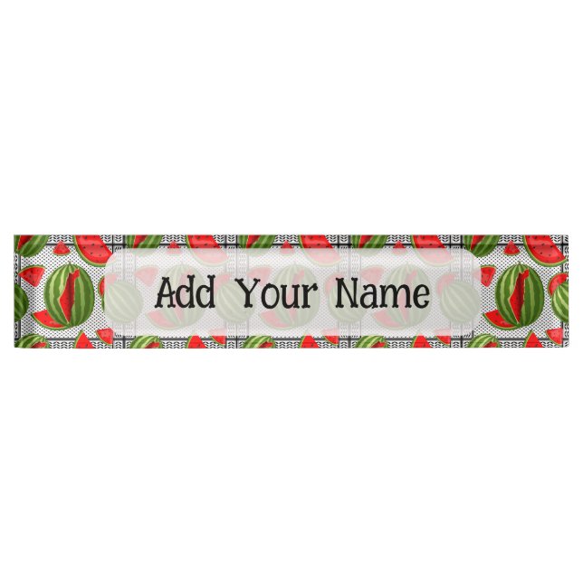 Watermelon Palestine Map Slice Nameplate (Front)