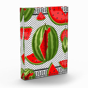 Watermelon Palestine Map Slice Photo Block
