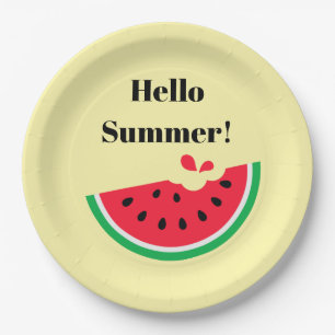 Watermelon Paper Plate