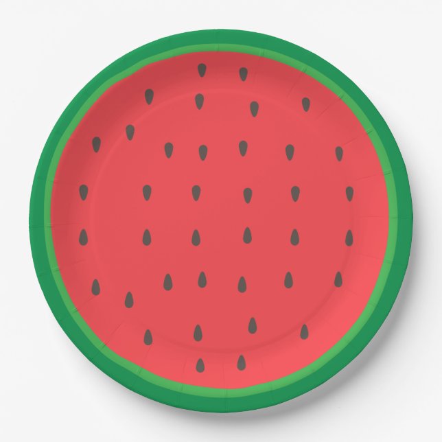 Watermelon  paper plate (Front)