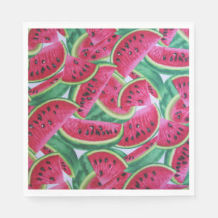 Watermelon party napkins