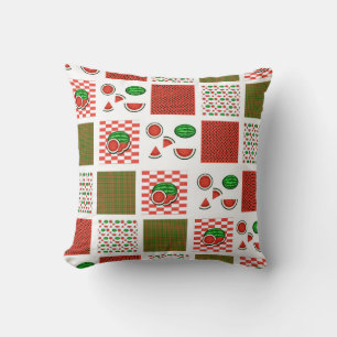 Watermelon Patchwork Cushion