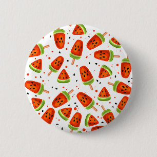 Watermelon pattern 6 cm round badge