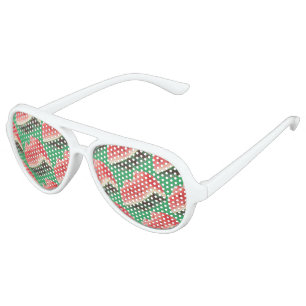 Watermelon Pattern Aviator Sunglasses