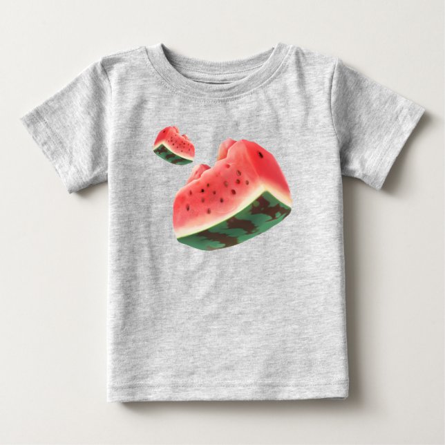 Watermelon Pattern Baby T-Shirt (Front)