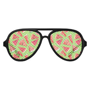 Watermelon Pattern Creation 3 Aviator Sunglasses
