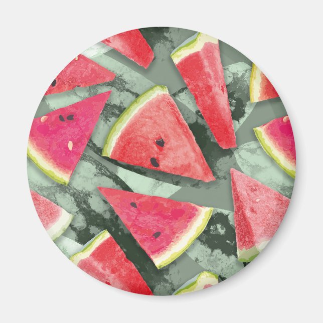 Watermelon Pattern Creation 4 Magnet (Front)