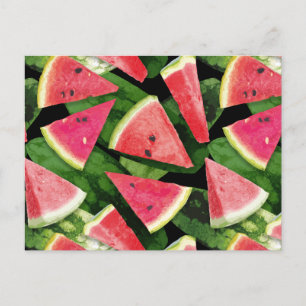 Watermelon Pattern Creation 5 Holiday Postcard