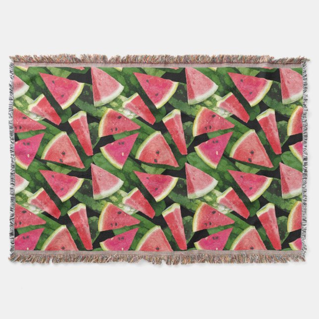 Watermelon Pattern Creation 5 Throw Blanket (Front)