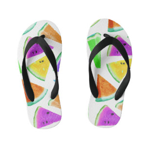 Watermelon Pattern Creation 6 Kid's Jandals