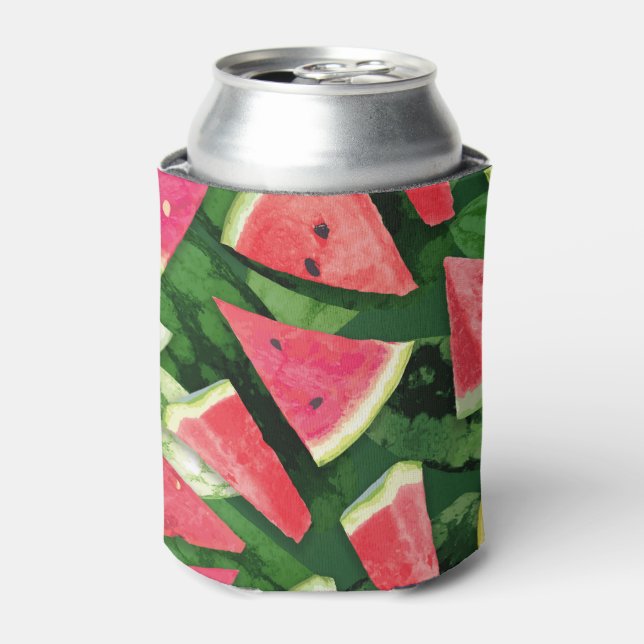 Watermelon Pattern Creation Can Cooler (Can Front)