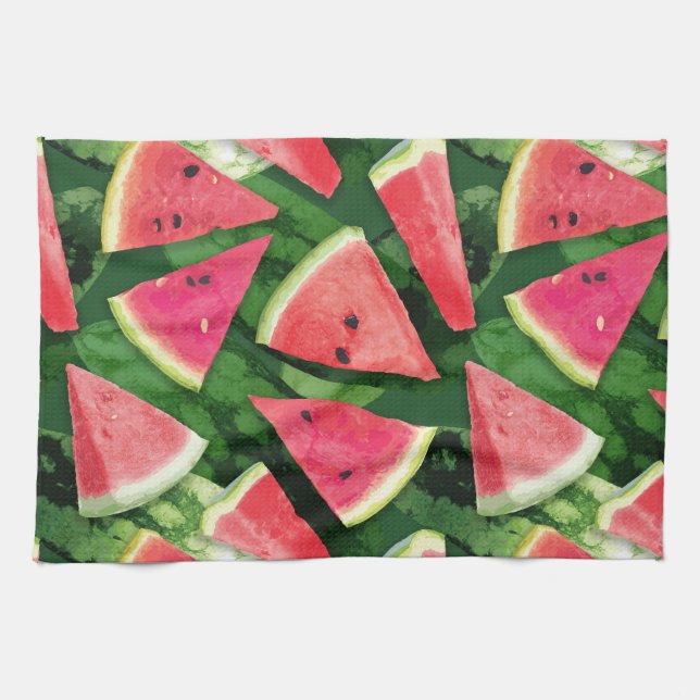 Watermelon Pattern Creation Tea Towel (Horizontal)