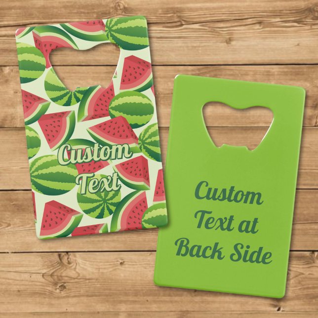 Watermelon Pattern Credit Card Bottle Opener (Creator Uploaded)