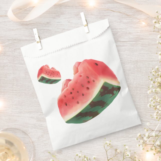 Watermelon Pattern Favour Bags (Clipped)