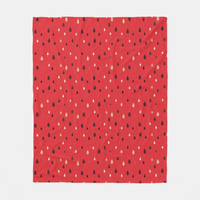 Watermelon Pattern Fleece Blanket (Front)