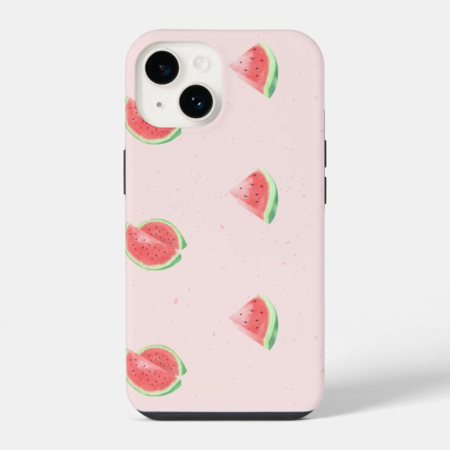 watermelon pattern iphone 14 case. case (Back)