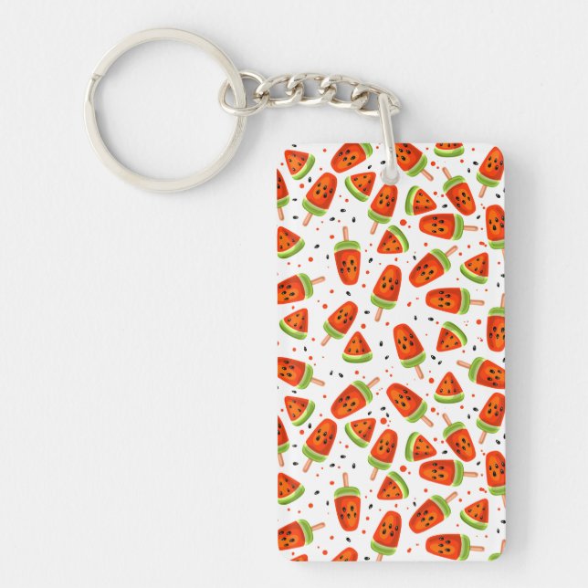 Watermelon pattern key ring (Front)