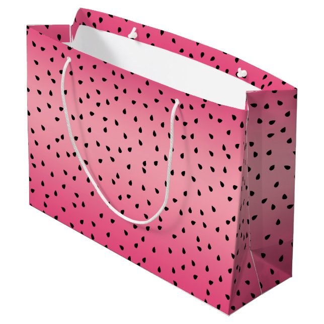Watermelon Pattern  Large Gift Bag (Back Angled)