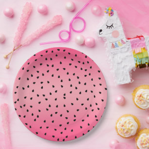 Watermelon Pattern  Paper Plate