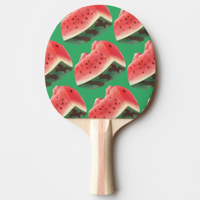Watermelon Pattern Ping Pong Paddle (Front)