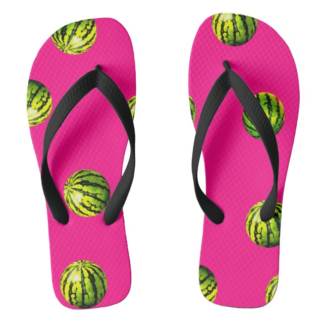 watermelon pattern pink jandals (Footbed)