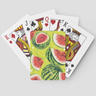 Watermelon Pattern Playing Cards