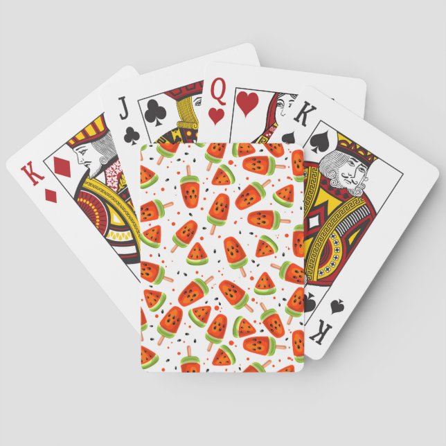 Watermelon pattern playing cards (Back)