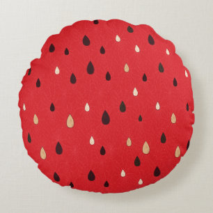 Watermelon Pattern Round Cushion
