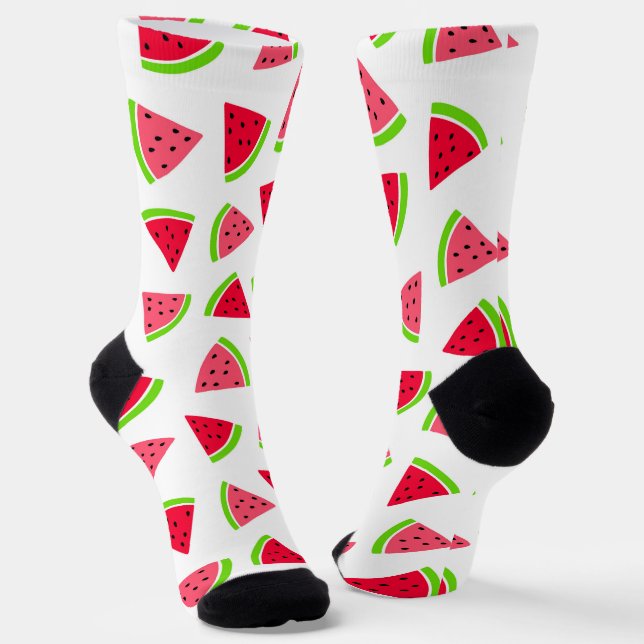 Watermelon Pattern Socks (Angled)