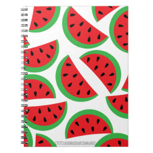 Watermelon pattern spiral notebook