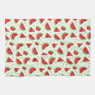 Watermelon Pattern Summer Fun Melon Fruit Tea Towel