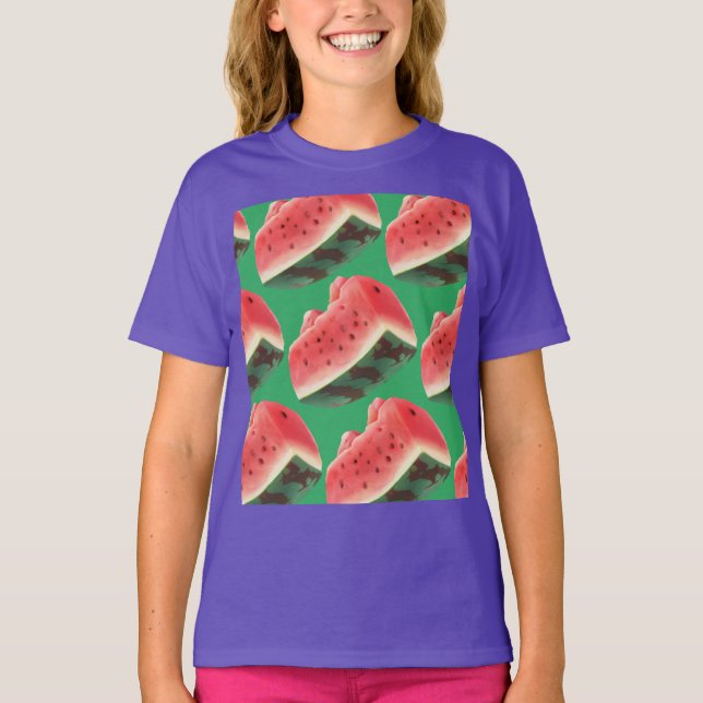 Watermelon Pattern T-Shirt (Front)