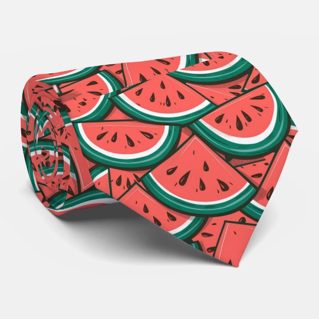 Watermelon pattern tie (Rolled)