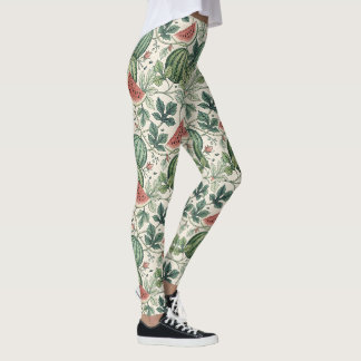 Watermelon pattern vintage style leggings