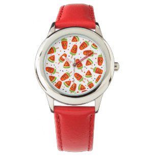 Watermelon pattern watch