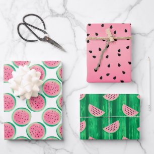 Watermelon Pattern Wrapping Paper Sheet