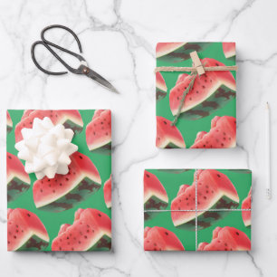 Watermelon Pattern Wrapping Paper Sheet